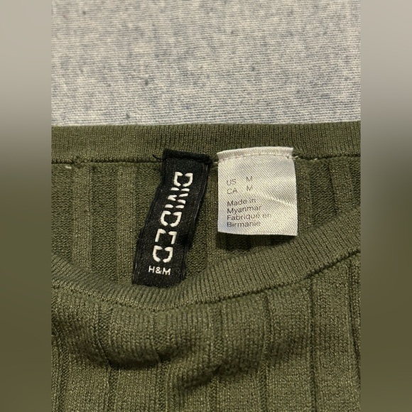 H&M Divided Green Knit Tank Top - Picture 3 of 5